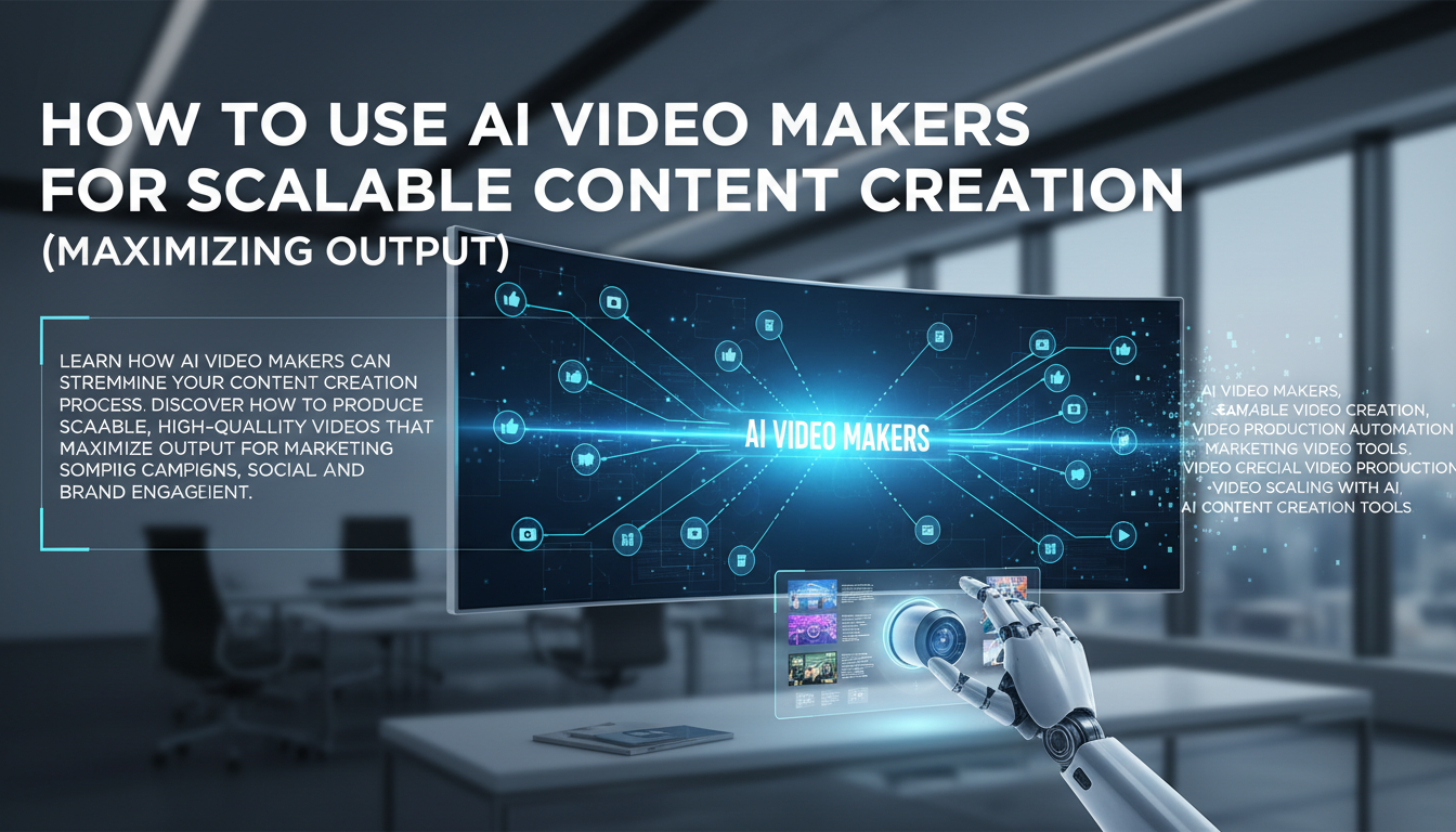 How to Use AI Video Makers for Scalable Content Creation (Maximizing Output)